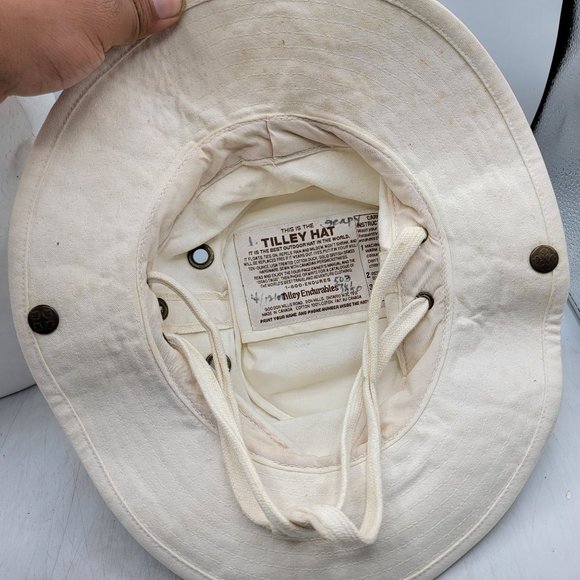 Tilley Endurables Hat Size 7 Beige Breathable Outdoors Camping Hiking - Picture 6 of 12